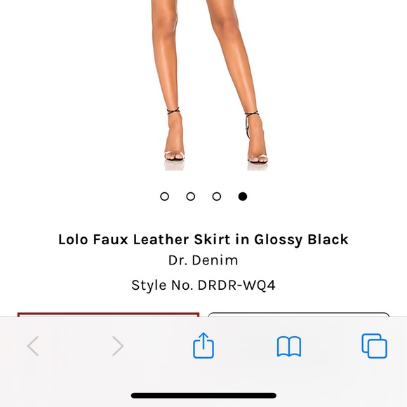 NWOT❗️Dr. Denim - Lolo Faux Leather Skirt - Picture 6 of 8